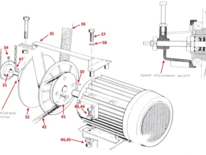 MOTOR & MOTOR PULLEY - V900