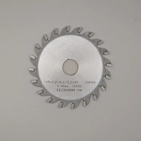 Startrite TA300 & TA1250 scoring blade. 105mm diameter, 20mm bore. 20 Teeth