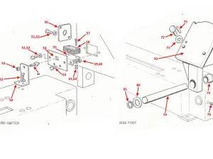 HEAD DOWN MICROSWITCH & PIVOT - H225