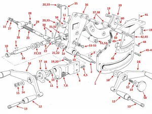 APRON – BLADE HEIGHT & TILT MECHANISM - TA 255