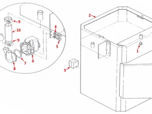 COOLANT PUMP & MACHINE STAND