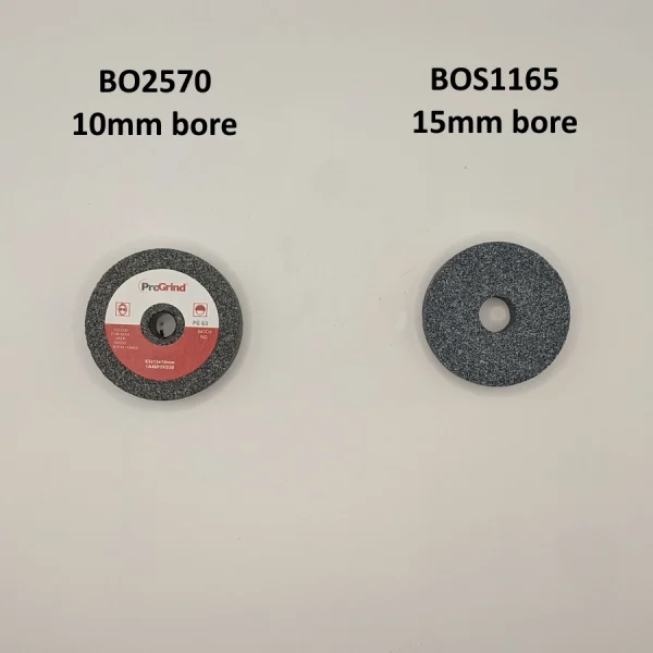 10mm & 15mm bore grinding wheel spares, suitable for the IDEAL welder / grinder for Startrite bandsaws.