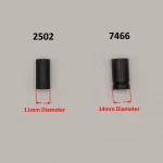 Two Guide Roller spindle options for the Startrite Universal Roller Blade Guides. 2505 is 11mm Diameter, 7466 is 14mm Diameter.