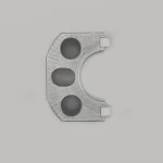 Top down view of the blade guide side element with ceramic inserts, suitable for the Startrite 352SB, 401S, 440R, 501S, 581S, 681S, 781S & 941S bandsaws