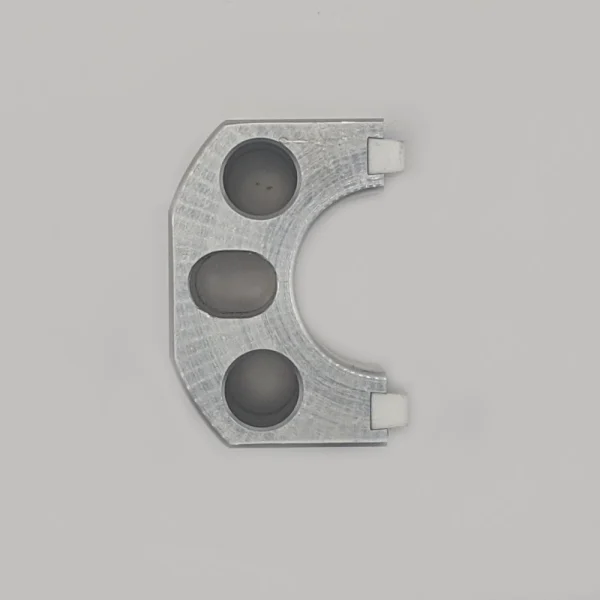 Top down view of the blade guide side element with ceramic inserts, suitable for the Startrite 352SB, 401S, 440R, 501S, 581S, 681S, 781S & 941S bandsaws
