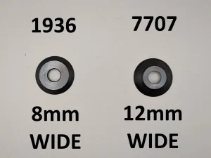 Startrite TA175 & TA275 Clamp washer options. Shows both an 8mm wide & 12mm wide clamp washer