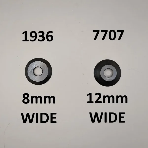 Startrite TA175 & TA275 Clamp washer options. Shows both an 8mm wide & 12mm wide clamp washer