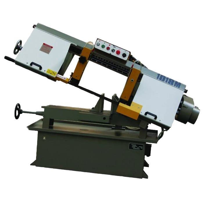 Chester 1018M Horizontal Bandsaw, in a dark grey and White colour Scheme. 
