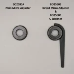 Startrite TA300 & TA1250 Scoring Blade Micro adjuster options. Keyed micro adjuster has a c-spanner available.