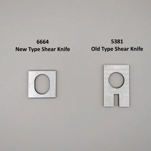 Moving Shear Knife options for the Startrite bandsaw blade welder, fitted to vertical bandsaws