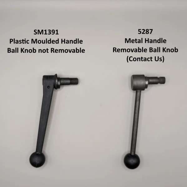 GSM1391 Shear Handle Options Startrite Blade Welder handle, used to shear the blade once welding is complete. Two options shown.