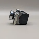 Startrite HB Manual Bow operator button. Used to bring the bow of the saw down.