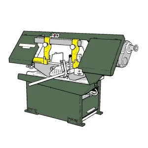 Startrite horizontal bandsaw diagram, used for spare parts 