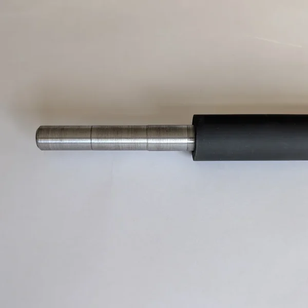 longer side of the spindle for the Startrite PT260 rubber feed roller. It has a 16mm diameter at its narrowest point, and 17mm at its widest point.