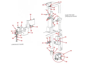 BLADE GUIDES, GUARDS & GUIDE POST - 502S