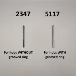 Jacking screw options for Startrite tracking hubs on the V, T, R, S, Bandit & 352 bandsaws.